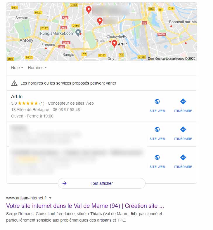 Meilleure réponse à requête, SEO local par Art-In